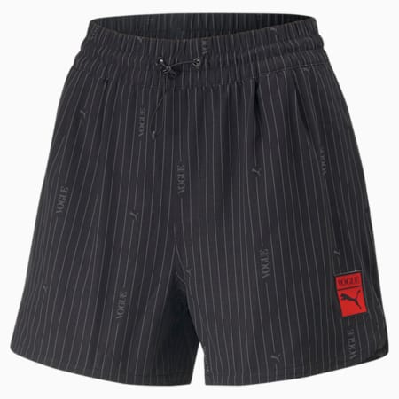 PUMA x VOGUE Women's Woven Shorts, Puma Black, small-AUS