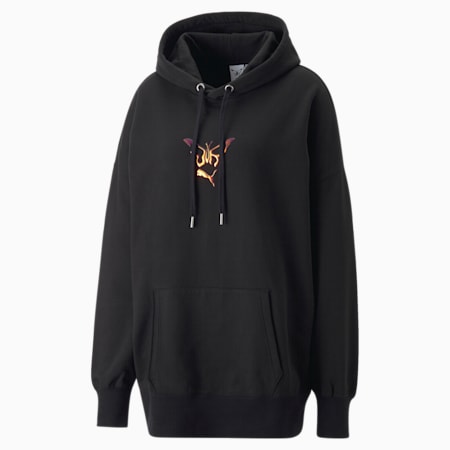 PUMA x DUA LIPA Women's Hoodie, Puma Black, small-SEA