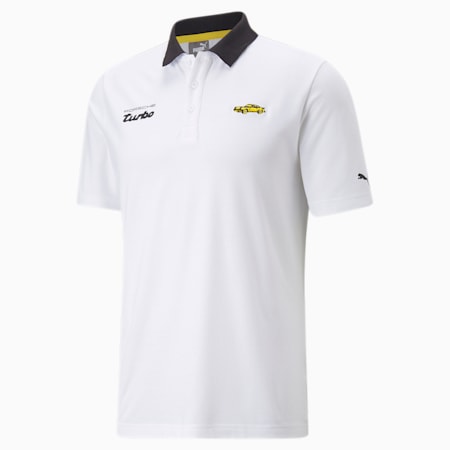 Porsche Legacy Polo Shirt Men, Puma White, small-PHL