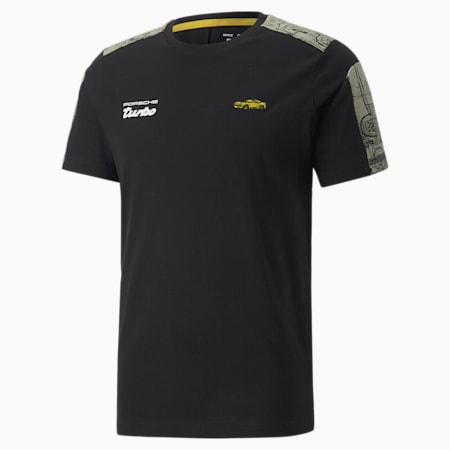 PUMA Porsche Legacy T7-Motorsport T-Shirt für für in Schwarz für Herren Herren Bekleidung T-Shirts Kurzarm T-Shirts 