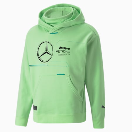 Mercedes-AMG Petronas Motorsport Formula One statement hoodie voor heren, Paradise Green, small