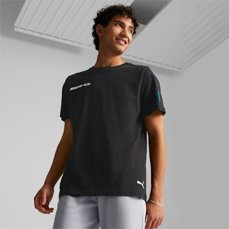 Camiseta para hombre Mercedes-AMG Petronas Motorsport Formula One MT7, Puma Black, small