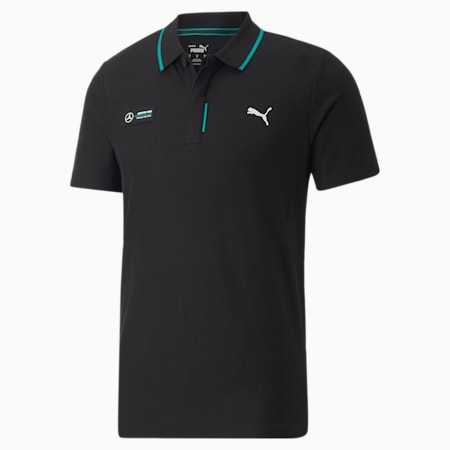 Mercedes-AMG Petronas Motorsport Formula One Polo Shirt Men, Puma Black, small-DFA