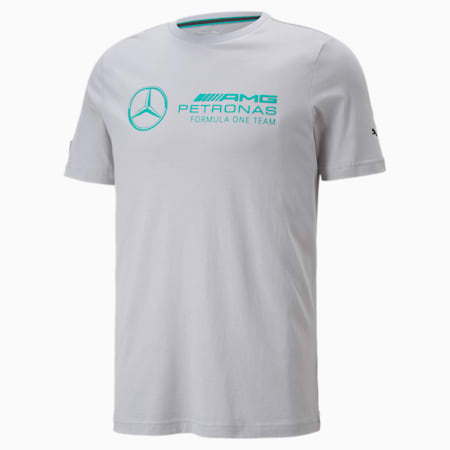 Mercedes-AMG Petronas Motorsport F1 Logo Tee Men, Mercedes Team Silver, small-SEA