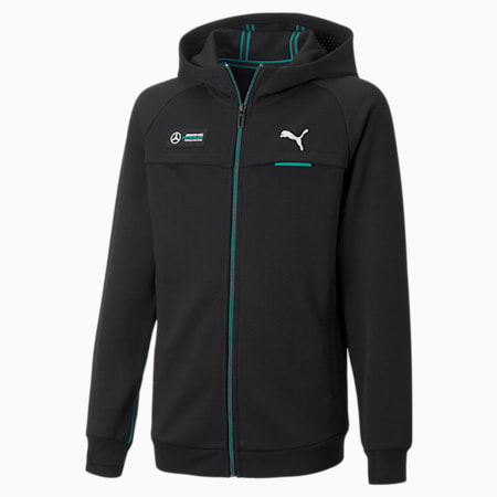 Mercedes-AMG Petronas Motorsport Formula One Hooded Sweat Jacket Youth, Puma Black, small-DFA