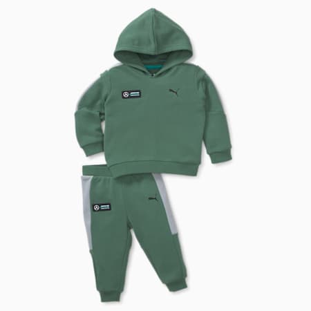 Mercedes-AMG Petronas Motorsport Formula One Infant Hooded Jogger Suit, Deep Forest, small-AUS