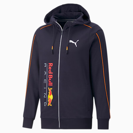 Sweat à capuche à fermeture zippée intégrale Red Bull Racing MT7 Homme, NIGHT SKY, small