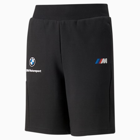 BMW M Motorsport Youth Sweat Shorts, Puma Black, small
