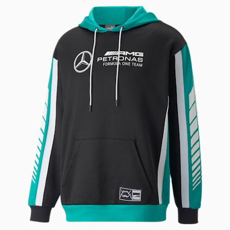 Mercedes AMG-Petronas Motorsport Formula 1 Playbook Sweat à capuche Homme, Puma Black, small