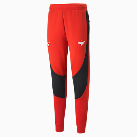 Melo Dime Men's Basketball Pants, Red Blast, small-GBR