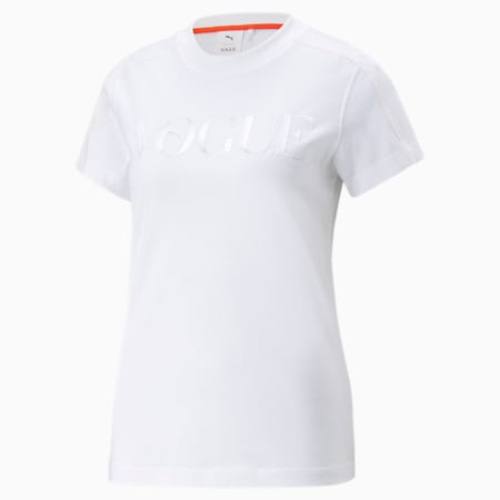 PUMA x VOGUE Regular T-Shirt für Damen, Puma White, small