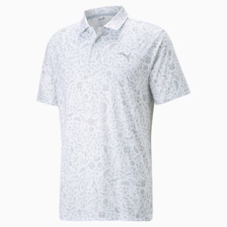 CLOUDSPUN Petal Golf Polo Shirt Men, Bright White-High Rise, small-IND