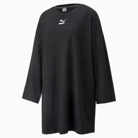 Classics Long Sleeve Tee Women's Dress, Puma Black, small-AUS