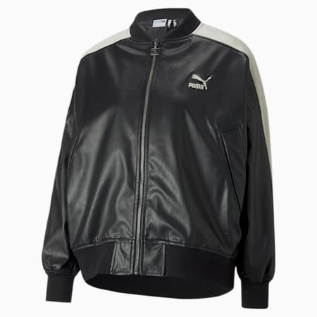 T7 Faux Leather Women s Bomber Jacket PUMA T7 Classic Apparels PUMA