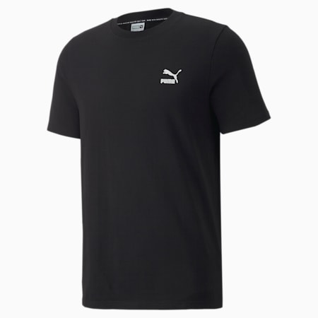 Classics Small Logo T-shirt voor heren, Puma Black, small