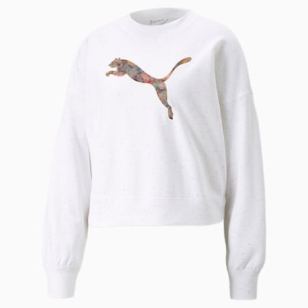 RE:Collection Oversized Crewneck Sweatshirt Women, Pristine Heather, small-PHL