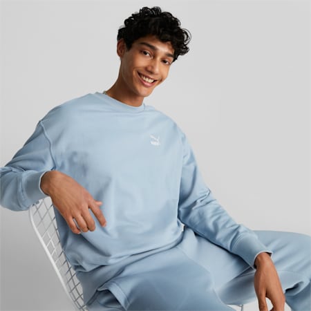 Classics Relaxed Crewneck Sweatshirt Men, Blue Wash, small-PHL