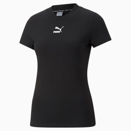 Classics Slim Tee Women, Puma Black, small