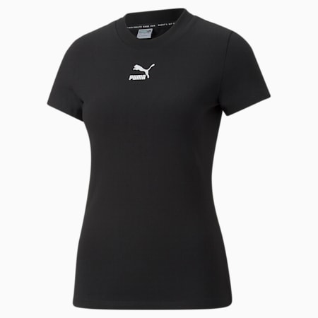 Modest Women's Long Sleeve Sports Bra, PUMA Black