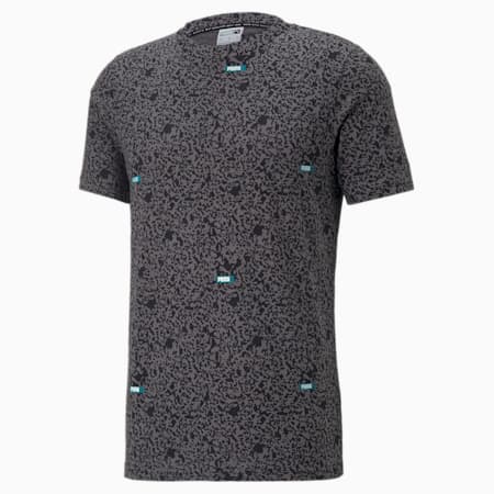 Brand Love Printed Tee Men, Puma Black-AOP, small-PHL