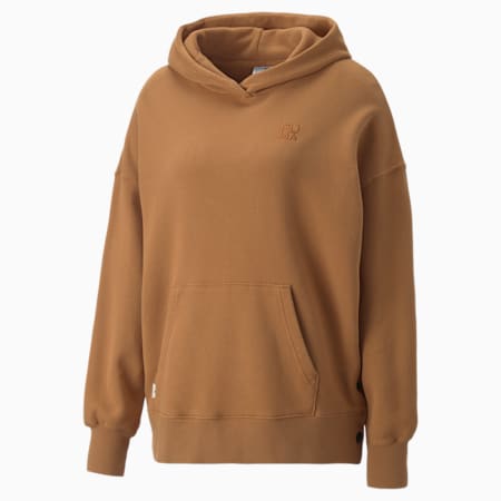 Infuse Oversized hoodie voor dames, Desert Tan, small
