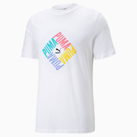 SWxP Graphic Tee Men, Puma White, small-PHL