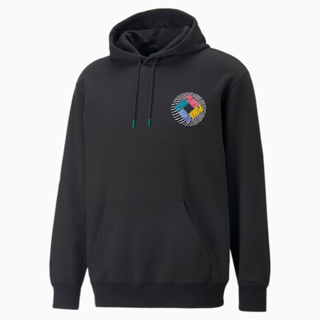 SWxP Graphic Hoodie Men, Puma Black, small-PHL