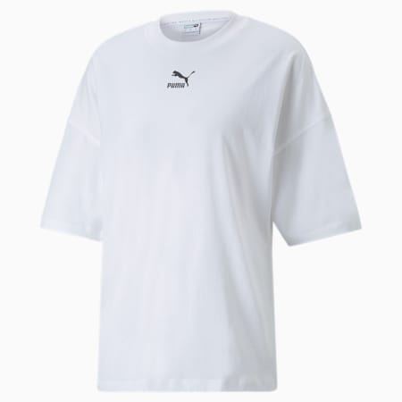 T-shirt oversize Classics Femme, Puma White, small-DFA