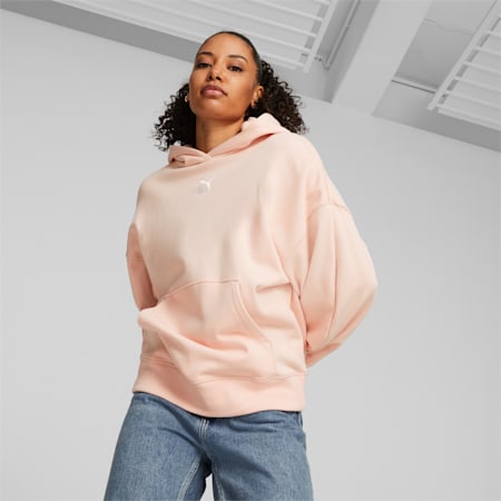 Classics Oversized Hoodie Women, Rose Dust, small-AUS