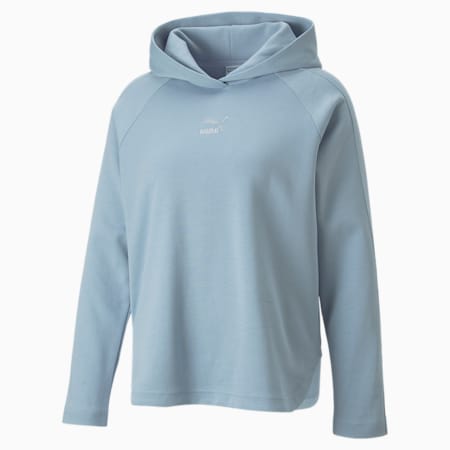 T7 Relaxed Hoodie Women, Blue Wash, small