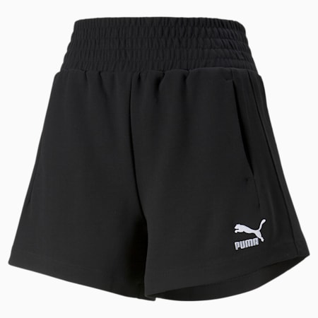 שורט T7 בגזרה גבוהה לנשים, Puma Black, small-DFA