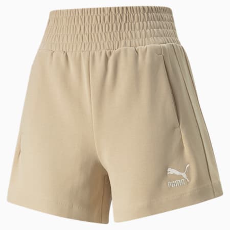 T7 Hochgeschnittene Damen-Shorts, Light Sand, small