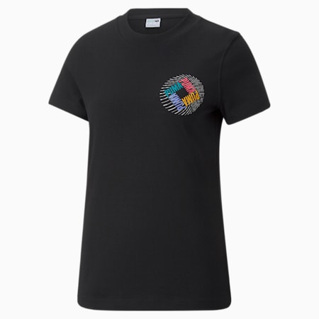 SWxP Graphic T-shirt voor dames, Puma Black, small