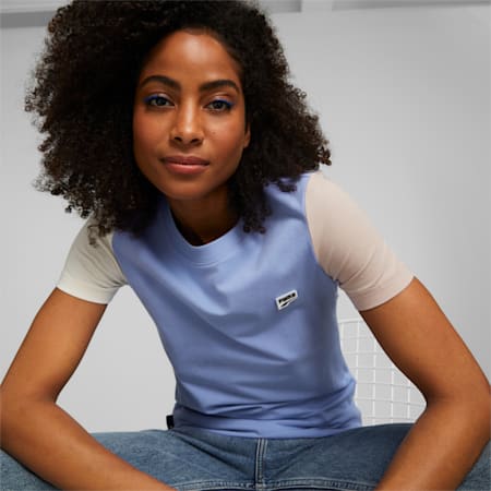 Downtown Slim Tee Women | Lavendar Pop | PUMA T-shirt & Tops | PUMA