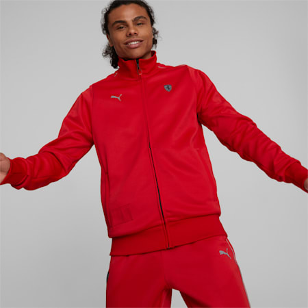 Scuderia Ferrari Style MT7 Men's Track Jacket, Rosso Corsa, small-AUS