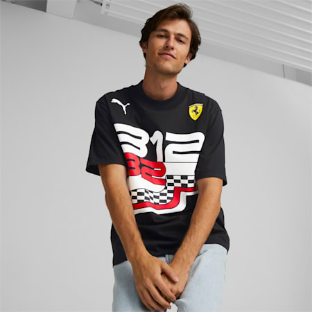 メンズ フェラーリ レース ステートメント Tシャツ, Puma Black, small-JPN