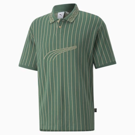 Players' Lounge Polo Shirt Men, Deep Forest-AOP, small