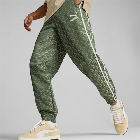 Players' Lounge Men's Track Pants, Deep Forest-AOP, small-AUS