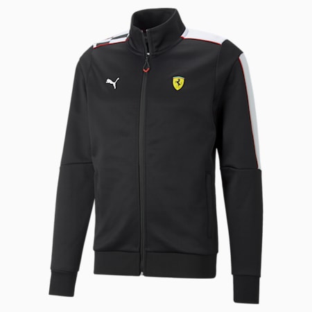Track jacket Scuderia Ferrari Race MT7 da uomo, Puma Black, small