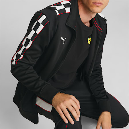 Scuderia Ferrari Race MT7 Men's Track Jacket, Puma Black, small-AUS
