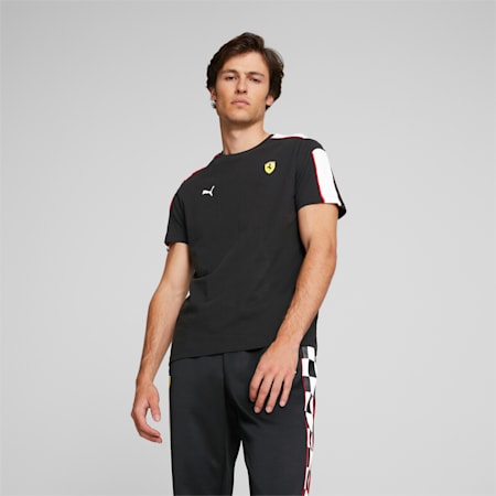 เสื้อยืดผู้ชาย Scuderia Ferrari Race MT7, Puma Black, small-THA