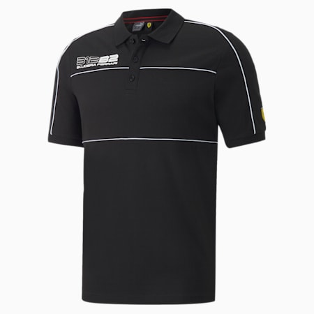 Scuderia Ferrari Race Men's Polo Shirt, Puma Black, small-NZL