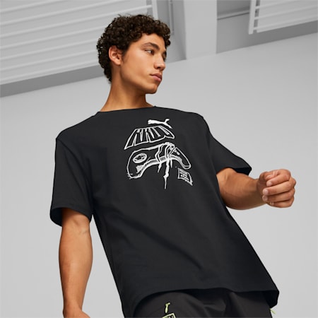 メンズ eスポーツ RKDO ゲーミング 半袖 Tシャツ, Puma Black, small-JPN