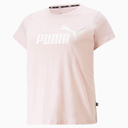 Essentials PLUS Logo T-shirt voor dames, Chalk Pink, small