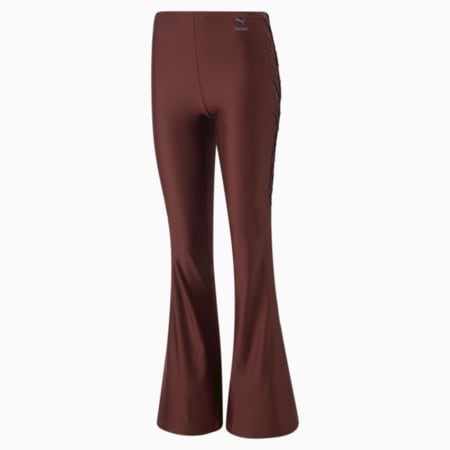 PUMA x KOCHÉ Slim Fit Pants Women, Bitter Chocolate, small-SEA