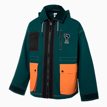 푸마 X 아미 자켓/PUMA X AMI Jacket, Varsity Green, small-KOR