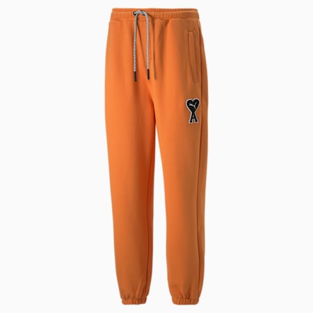 PUMA x AMI Sweatpants, Jaffa Orange, small-AUS