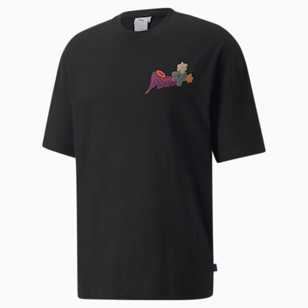 PUMA x PERKS EN MINI Graphic T-shirt voor heren, Puma Black, small