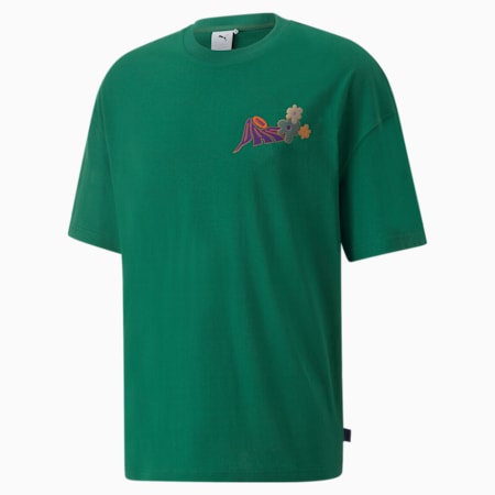 T-shirt PUMA x PERKS AND MINI Graphic da uomo, Verdant Green, small