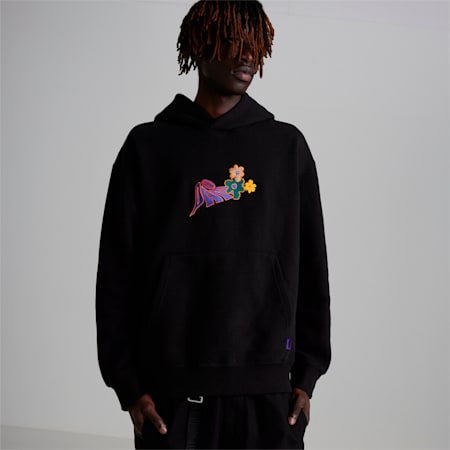 Puma neon hoodie hotsell